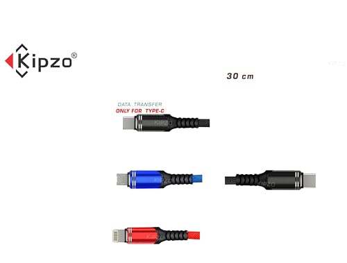 Image of TYPE C 30cm mini short multi 3 in 1 charging cable super Dash Warp PD 65w fast car charger power bank cord Type c Micro iOS Android galaxy with mobile tablet adapter (ONLY TYPE-C DATA Transfer)