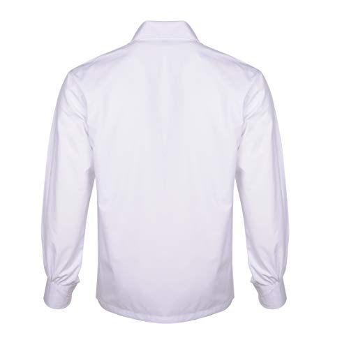 DSS Kilt- Scottish Jacobite/JACOBEAN/Ghillie Shirt (7XL, White)3