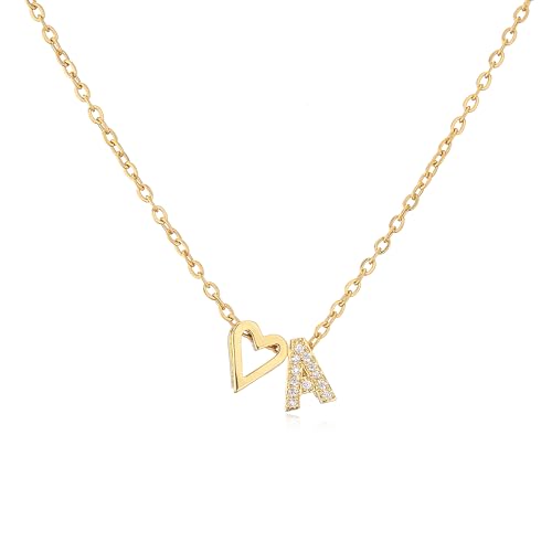 [WGYYUANRI] HECHENG�A�t�@�b�V�����^�C�j�[�n�[�g���ȃC�j�V�����l�b�N���X�W���R���������`���[�J�[�l�b�N���X�����y���_���g�W���G���[�M�t�g(L,Gold smooth heart)