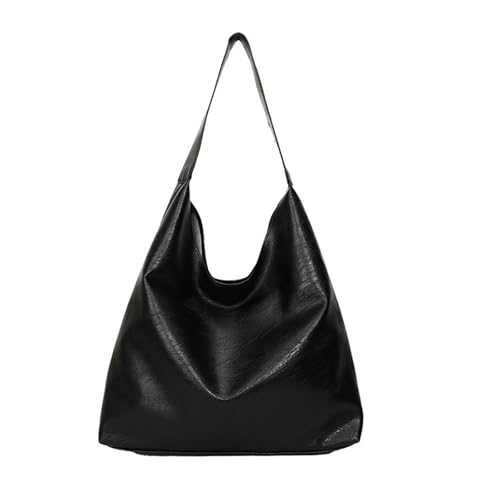 MUYAPAY Bolsos Hobo Holgados para Mujer Slouchy Tote Bag Bolso Cuero Suave Bolsa de Mujeres Bolsas Hombro Mano Retro Piel Sintética Shopper Tasche Shoulder Bag para Oficina Viajes