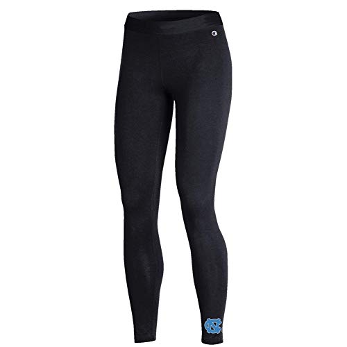 Elite Fan Shop North Carolina Tar Heels Womens Leggings Black - Medium