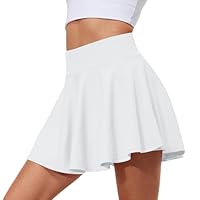 Guyode Gonna Tennis Donna Estiva Gonna con Pantaloncini sotto Completo Tennis Donna con Tasche Skorts for Women Alta Yoga da Corsa Elastica Jogging Allenamento Estate Sport Mini Skirt Running Casual