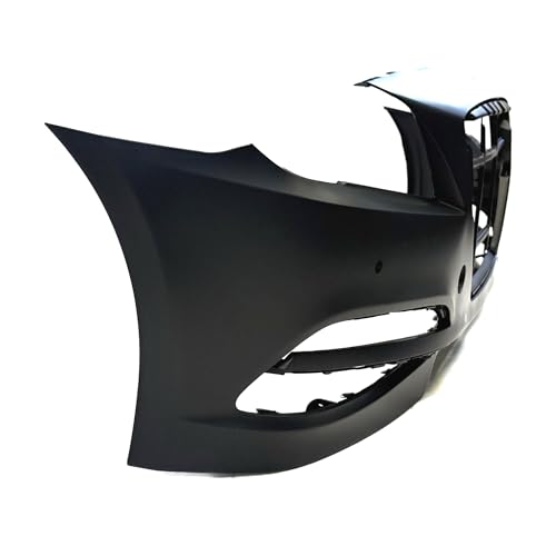 Image of Compatible with Hyundai Genesis 2015-2016 Front Bumper Cover | Primed, With Parking Sensor Holes, Sedan, Ready to Paint, OEM 86540B1400, HY1000209
