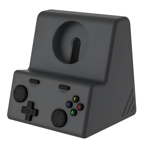Cxqbsmy Charger Stand Compatible with Apple Watch Ultra 2/SE, Series 11/10/9/8/7/6/5/4 (49mm, 46mm, 45mm, 44mm, 42mm, 41mm, 40mm, 38mm), Silicone Charging Dock Supports Nightstand Mode, Dark Grey