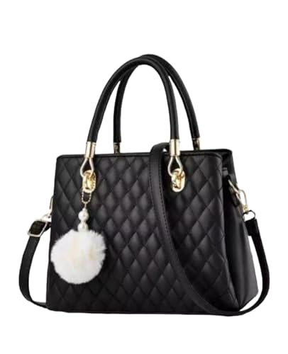 Image of women's pu leather handbag shoulder bag hand held bag with long strap queen collection simple sober and stylish (HB5)