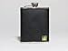 Bey-Berk Black 6 oz. Stainless Steel Leather Flask with Captive Cap and Durable Rubber Seal, One Size
