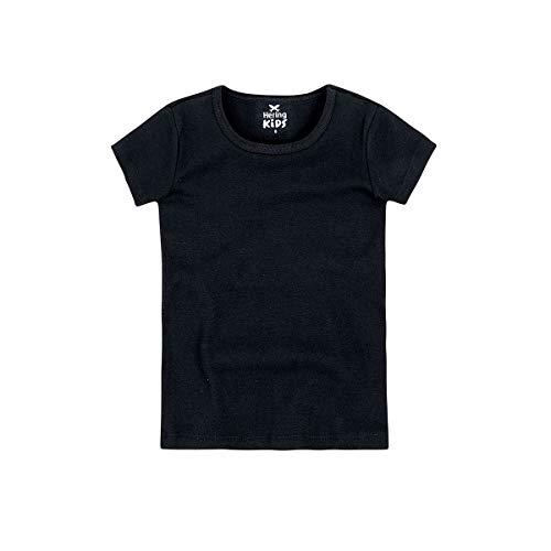 Blusa manga Curta, Hering, Meninas, Preto, 4