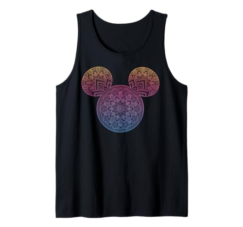 Débardeur Mickey Disney noir en coton - Haut sans manches graphique imprimé
