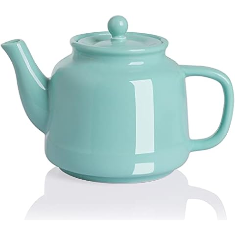 Sweejar Porcelain Teapot with Infuser and Lid Cover