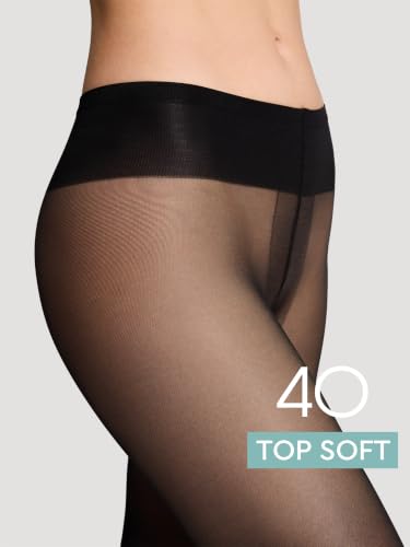 Image of Conte Tights for Sensitive Skin Sheer to Waist Hipster Low-Rise Pantyhose with Adjustable Belt, Top Soft 40 Den