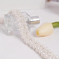 2 Meters Flower Pearl Lace Edge Trim Ribbon 1.77" Width Vintage Style