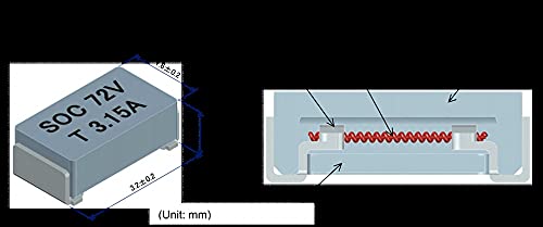 Fusible SMD 1206 1A résistant aux micro-coupures pour protéger vos circuits 72V - 6