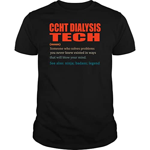 Ccht Dialysis Tech Ninja Badass Legend - Unisex Tee Black