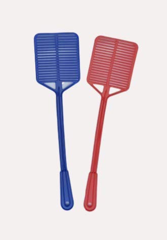 Square Shape Fly Swatter Mosquito Swatter 100% Eco Friendly & No Chemical Insect Killer (Assorted Colour) Pack of 2