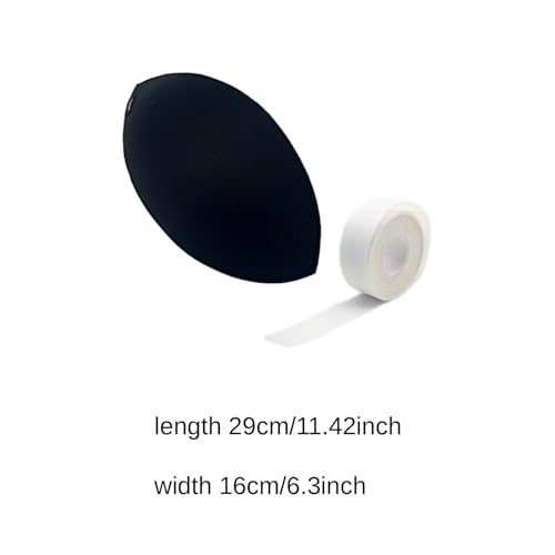Oshhni Inserts pour casquettes baseball, doublure anti-transpiration, protection douce, maintien la forme, rigidification, réutilisable, haute, Noir – vue 3