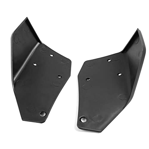 IKON MOTORSPORTS, Front Bumper Corner Winglet Splitters Compatible with 2015-2023 Ford Mustang, GT Style Painted #12 Ebony PP Canard Front Spoiler Winglets Guard Pair, 2016 2017 2018 2019