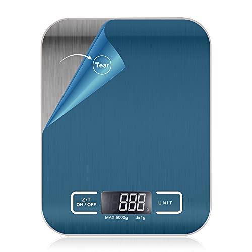 küchenwaage digitalwaage ,Mit LCD-Display, mehreren Wägeeinheiten, hoher Präzision food scale ,Tara-Funktion, 1g-5kg. – Bild 3