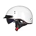 Produktbild Motorrad Halbhelme Brain-Cap · Halbschale Jet-Helm Roller-Helm Halbschalenhelm mit ECE-Zertifizierung Scooter-Helm Mofa-Helm Retro Motorrad Half Helm mit Built-in Visier für Cruiser Chopper Biker