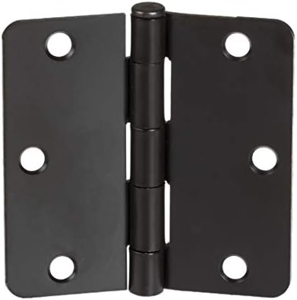 Ilyapa 18 Pack Oil Rubbed Bronze Door Hinges - 3.5 x 3.5 Inch Interior Door Hinges for Doors Oil Rubbed Bronze Door Hinges with 1/4" Radius Corners