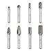 VALYRIANTOOL 8PCS Carbide Burr Set 1/4
