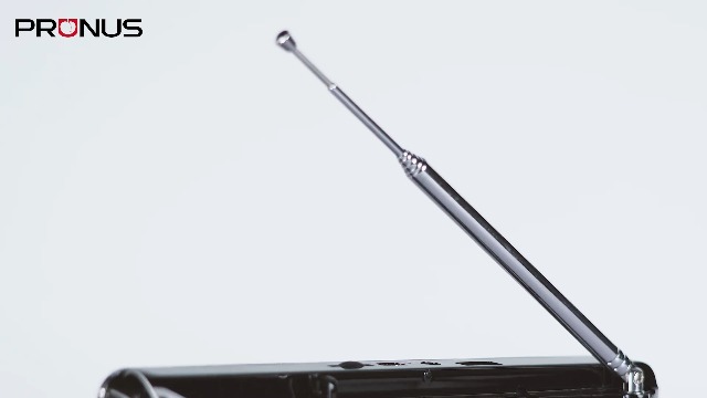 PRUNUS J-288 Portable Radio AM FM Radio with Bluetooth Speaker, Sleep Timer, Power-Saving Display, Ultra-Long Antenna, AUX Input & USB Disk & TF Card MP3 Player, NO Manual Preset