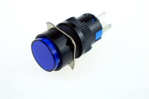 Lampe de signal de défaut clignotante bleue 6mm pour panneau AC 220V