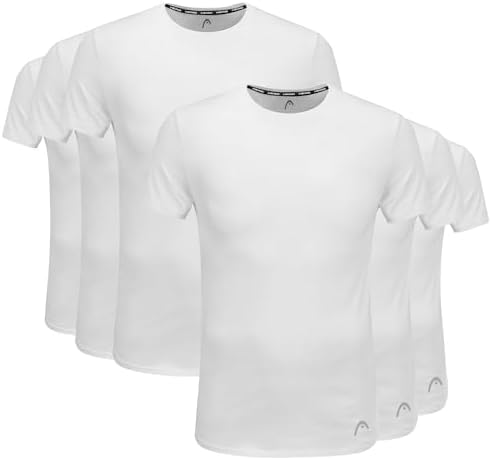 HEAD Paquete De 4 Camisetas Sin Mangas Acanaladas De Ajuste Atlético Para Hombre, Color Blanco, Talla M (blanco, XL), Blanco