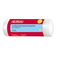 Herlitz Luftpolsterfolie, gerollt, 1 Rolle im Polybeutel, 5 m x 40 cm