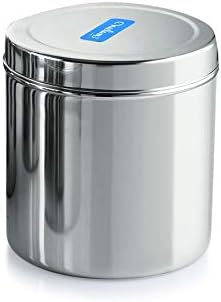 neelam Stainless Steel 22 Gauge Dabba - 3100 ml, 1 Piece, Silver, Manual-Lift – Durable and Elegant Food Storage Container, Ideal for Storing Grains, Snacks, Perfect for Daily Use, Easy to Clean.