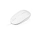 Macally 3 Button USB Optical Wired Computer Mouse 1000DPI with 5 foot cord, compatible with Mac, Macbooks, and Windows PC Laptops (ICEMOUSE2), White