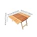 FytStycale Folding Camping Table, Wood Outdoor Table Multifunctional Easy to Install Camp Table Beach Table for Travel Hiking Backyard, 78.5cmx69.5cmx43.6cm