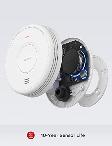 X-Sense Ac Hardwired Combination Smoke And Carbon Monoxide Detector, Hardwired Interconnected Smoke And Co Detector Alarm With Replaceable Battery Backup, Xp06, 1-Pack #TOP1