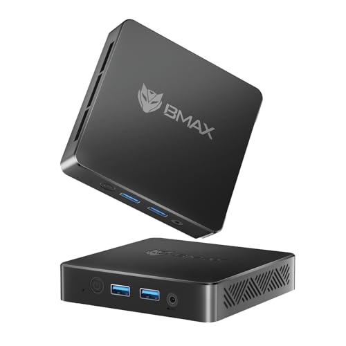 BMAX Mini PC B1 Mini Intel Gemini Lake N4000 (hasta 2,6 GHz) 8 GB LPDDR4 128 GB eMMC Soporte para Doble Pantalla 4K HDMI, Wi-Fi 5 Bluetooth 5.0