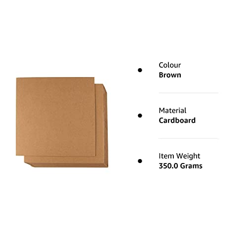 Image of Mechdel 5-Ply Corrugated Cardboard Sheets - 6-Pack Flat Cardboard Sheets, Cardboard Inserts for Packing, Mailing, Crafts - Kraft Brown, 12 x 12 Inches (6)