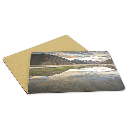 Sets de table souples en liège 39,5x28,5 cm Lot de 4 napperons Kashmir