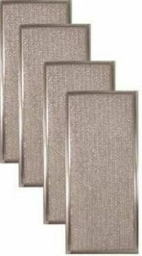 Replacement for (4 Pack) MICROWAVE ALUMINUM MESH GREASE FILTERS 5-7/8" X 13-3/8" X 3/32"