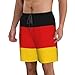 Men & Boys Classic Fit Swim Trunks for Beach Gym Sport Quick Dry Drawstring Basic Board Shorts with Pockets, Underwear Germany Flag Fashion Cargo Short