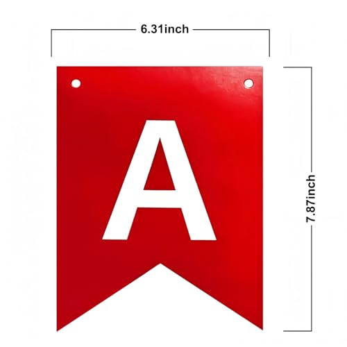 Image of Happy Birthday Banner Birthday Party Supplies (Black Red)
