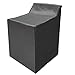 lyrlody Coprilavatrice da Esterno Copertura Impermeabile, Telo Proteggi Lavatrice, Coperchio Protettivo, Tessuto Oxford Rivestito d'Argento 210D, per Lavatrice e Asciugatrice, 74x71x101 cm(Nero)