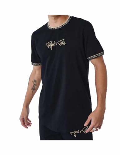 Camiseta Project X Logo Relieve BKBG Negro/Oro S