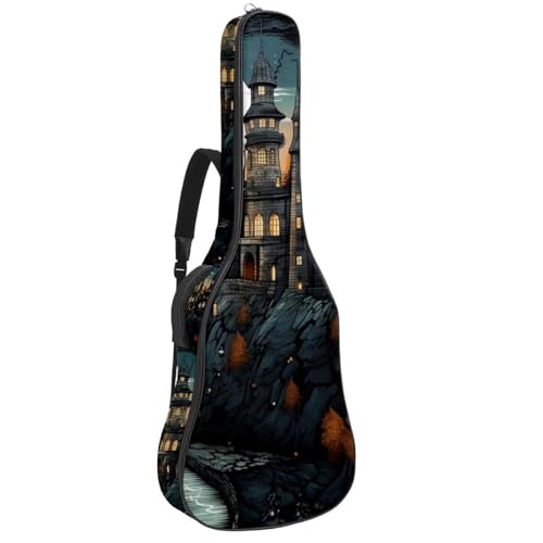 Sac pour guitare électrique motif Halloween avec double poche et sangle