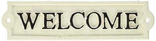 Abbott Collection Antikweißes Schild Welcome Abbott Collection Antikweißes Schild Welcome