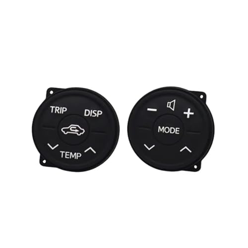 Boutons commande volant Toyota Prius 30 XW30 accessoires autoradio noir ABS