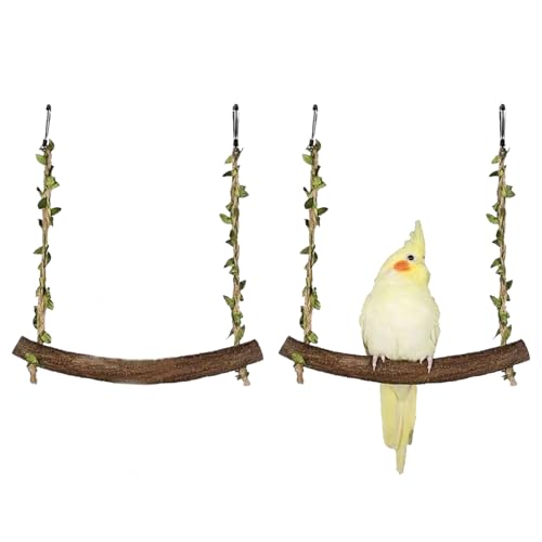 2 Stück Vogel Schaukel, Vogelspielzeug für Wellensittiche, Vogel Zubehör, Schaukel Zubehör, für Kleine Bis Mittelgroße Vögel, Ideal für Käfiganreicherung und Stressabbau 2 Stück Vogel Schaukel, Vogelspielzeug für Wellensittiche, Vogel Zubehör, Schaukel Zubehör, für Kleine Bis Mittelgroße Vögel, Ideal für Käfiganreicherung und Stressabbau