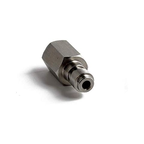IORMAN Universal 8mm Quick-Disconnect Plug Adapter 1/8" BSPP Female Thread Paintball Fittings with Sealing O-Ring Cover