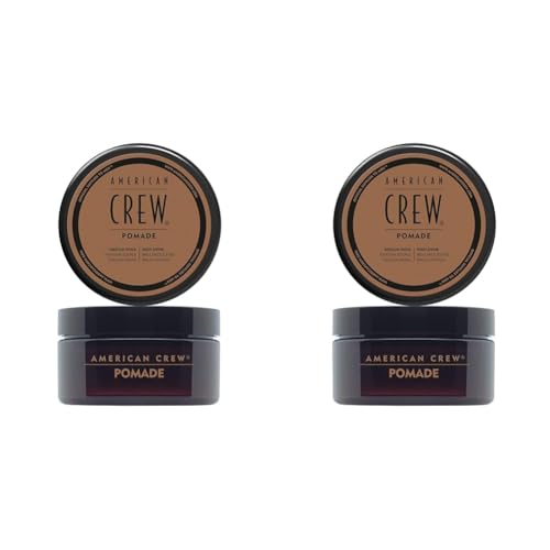 American Crew Pomada (fijacion media/brillo alta) 85 g (Paquete de 2)
