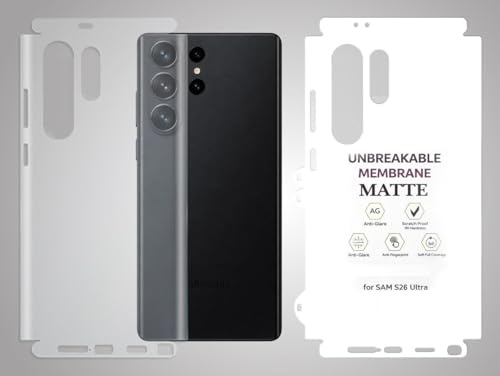 Image of Tempered Glass Screen Protector Compatible for | Front And Back Screen Guard With camera lens protector (Samsung Galaxy S26 Ultra 5G, 2in1)