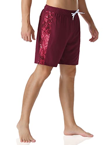 unitop Men's Volley Board Shorts Lightweight Water Sports Drawstring Swim Shorts with Lining3