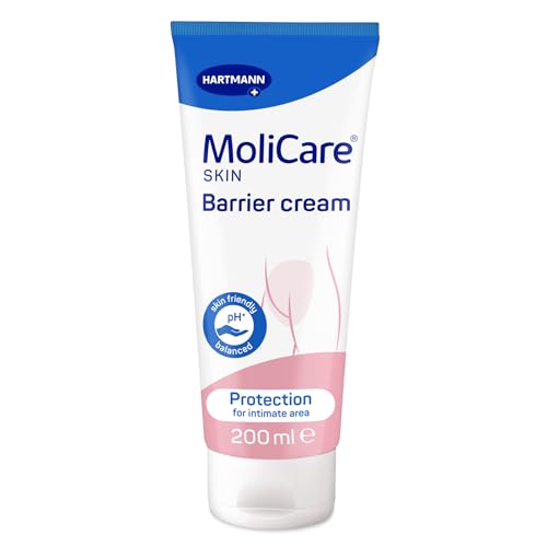 MoliCare Skin Barrier Cream Nutriskin Protection Complex ideal for intimate area and skin stressed by incontinence suitable for babies and recommended by paediatricians 200ml
