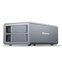 Yottamaster 2 Bay Externes RAID Festplattengehäuse für 2,5'/3,5' SATA Festplatten, RAID 0/1/JBOD/Normal, Aluminium USB 3.0 HDD Gehäuse 5Gbps mit Lüfter, UASP unterstützt-[Festplatten Nicht enthalten]
